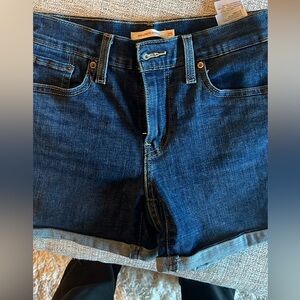 Levi mid length shorts